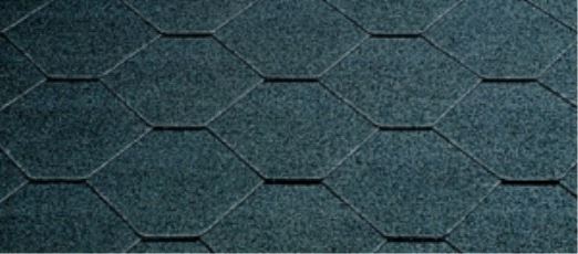 SHINGEL TYPE SKRÅ. SORT .ISOLA