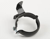 NEDLØPSKLAMME 75MM SORT STÅL