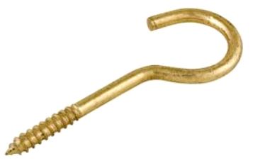 SKRUEKROK 40X2,4MM FMS MESSING  4 STK/PK FIXXER