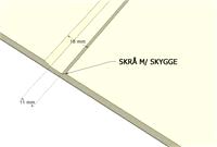 SKYGGEPANEL 11X200X2420 HUNTONITT MIST KOSTEMALT PR M2