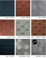 SHINGEL TYPE VALDRES ICOPAL  SKIFER (LYS/MØRK GRÅ)