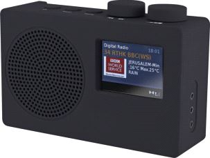 Radio POPdeluxe DAB+ AUX sort