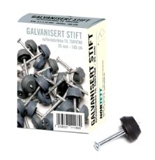 FESTEBRIKKER F/ KNASTEMEMBRAN M/35MM SPIKER 100STK/PK