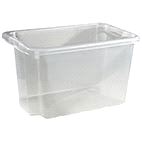 Oppbevaringskasse transp.60l  Transparent Nordisk plast