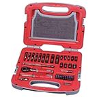 PIPENØKKELSETT 1/4" 34 DELER GEBE