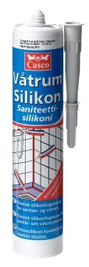 CASCO VÅTRUMSILIKON KLAR300 ML NR 4090