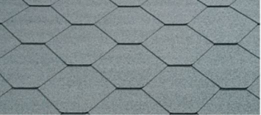 SHINGEL TYPE SKRÅ. KONTUR.SKIFERGRÅ ISOLA