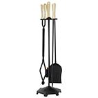 PEISSETT 4 DELER SORT/MESSING 80CM INSPIRE